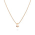 Initials Brick Alphabet Letter Necklace Rose Gold Layered Steel Jewellery